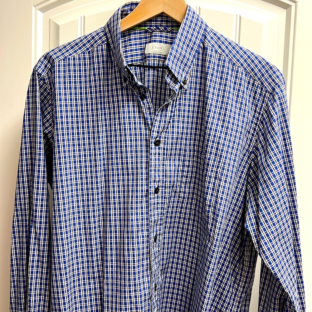 Eton of Sweden men’s green label dress shirt